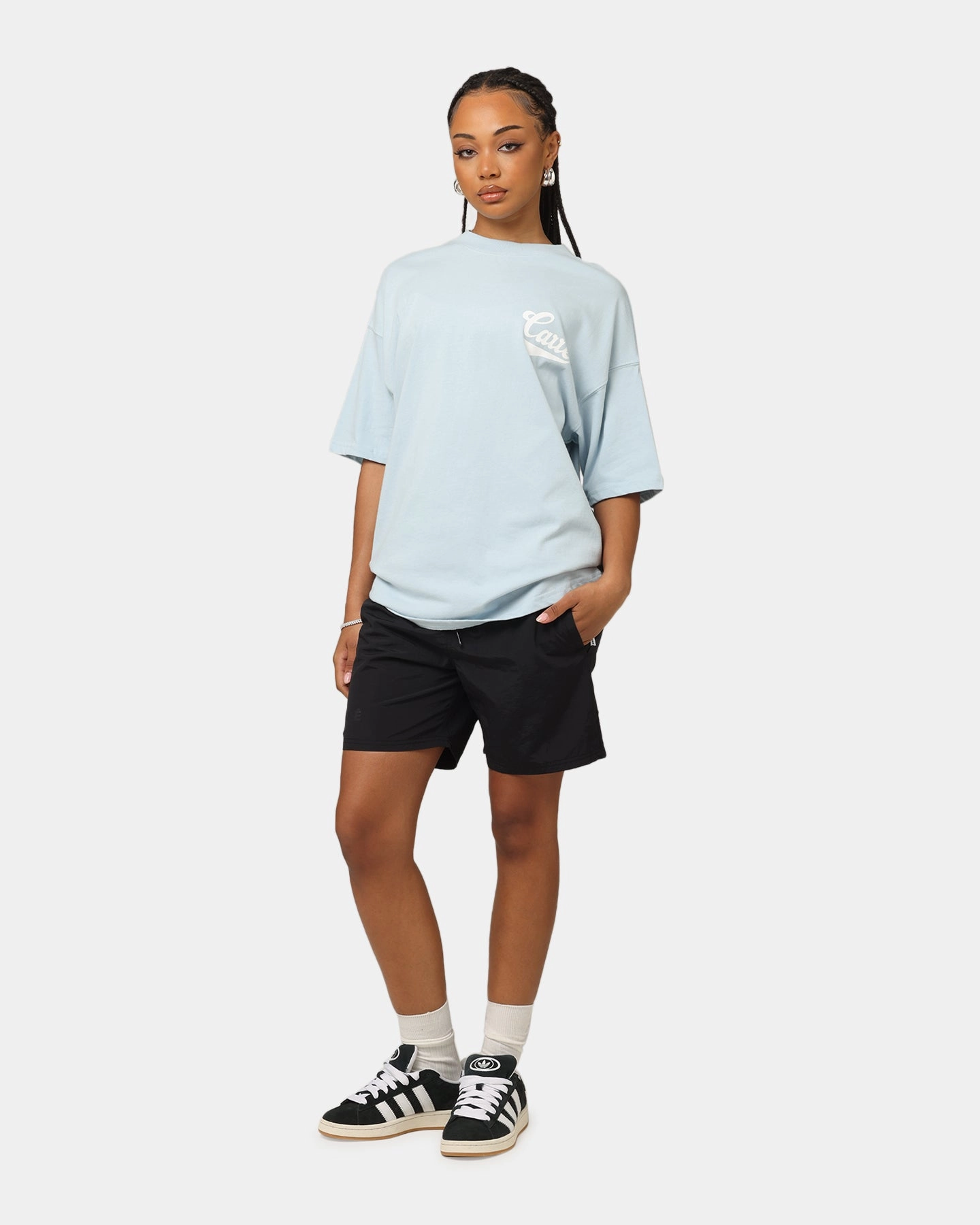 Water Repellent Carre Motion Beach Shorts Black