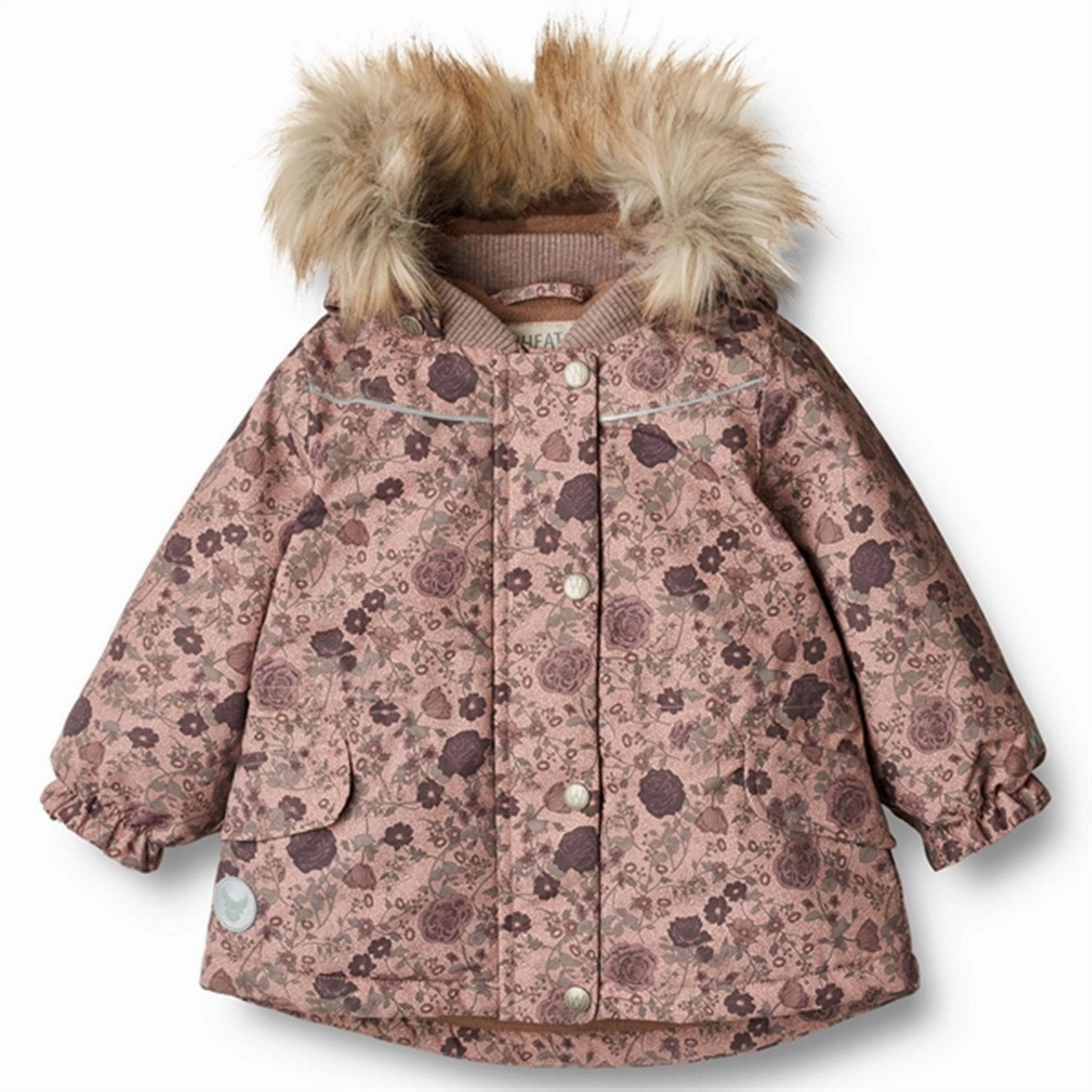 Wheat Jacket Mathilde Tech Rose Dawn Flowers Insulated Padding