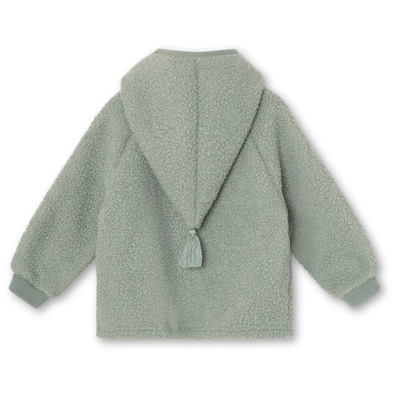 Eco Friendly Construction Mini A ture Pale Green Liff Teddy Fleece Jacket