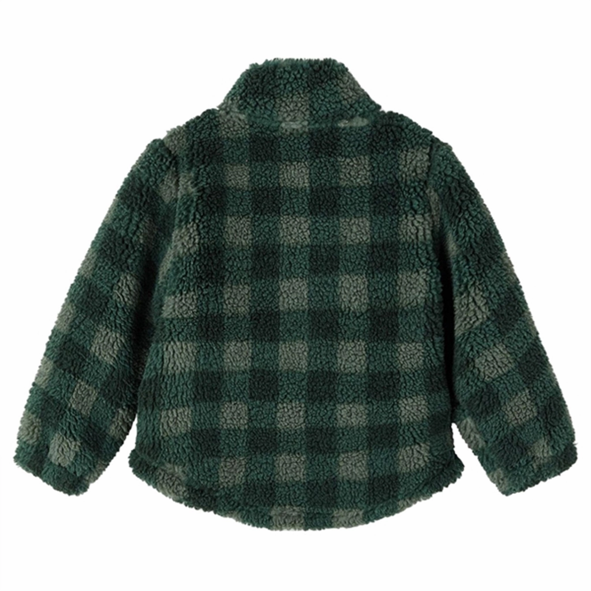 Stripe Look heavy duty fabric Name it Forest Biome Teddy Zipper Cardigan