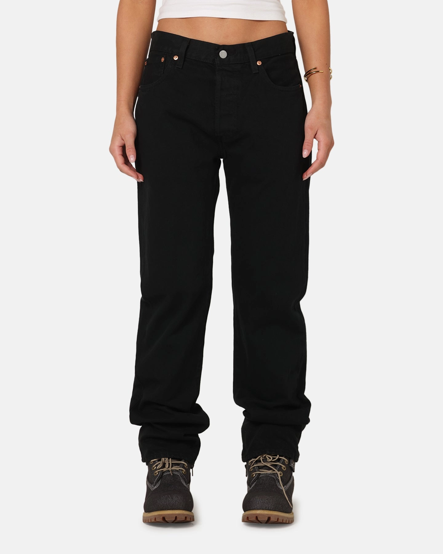 Breathable activewear Non Tapered Leg Levi Strauss And Co 501? Original Jeans Black
