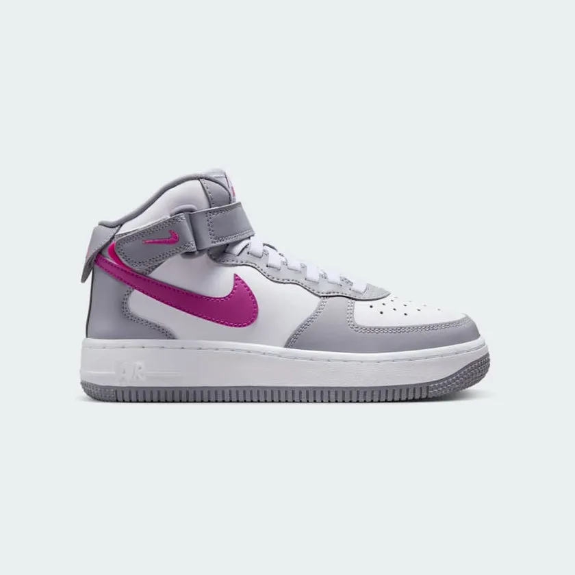 Nike Air Force 1 Mid Easyon Juniors' Grey Trainers FN1193 003 Pronation Control Frame agility equipment
