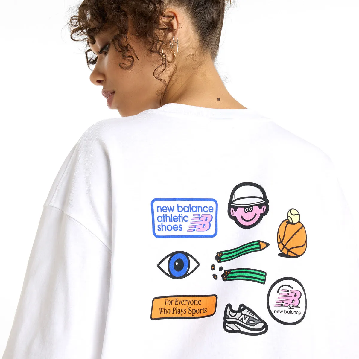 Wmns Tee 'White' Outfit Blend