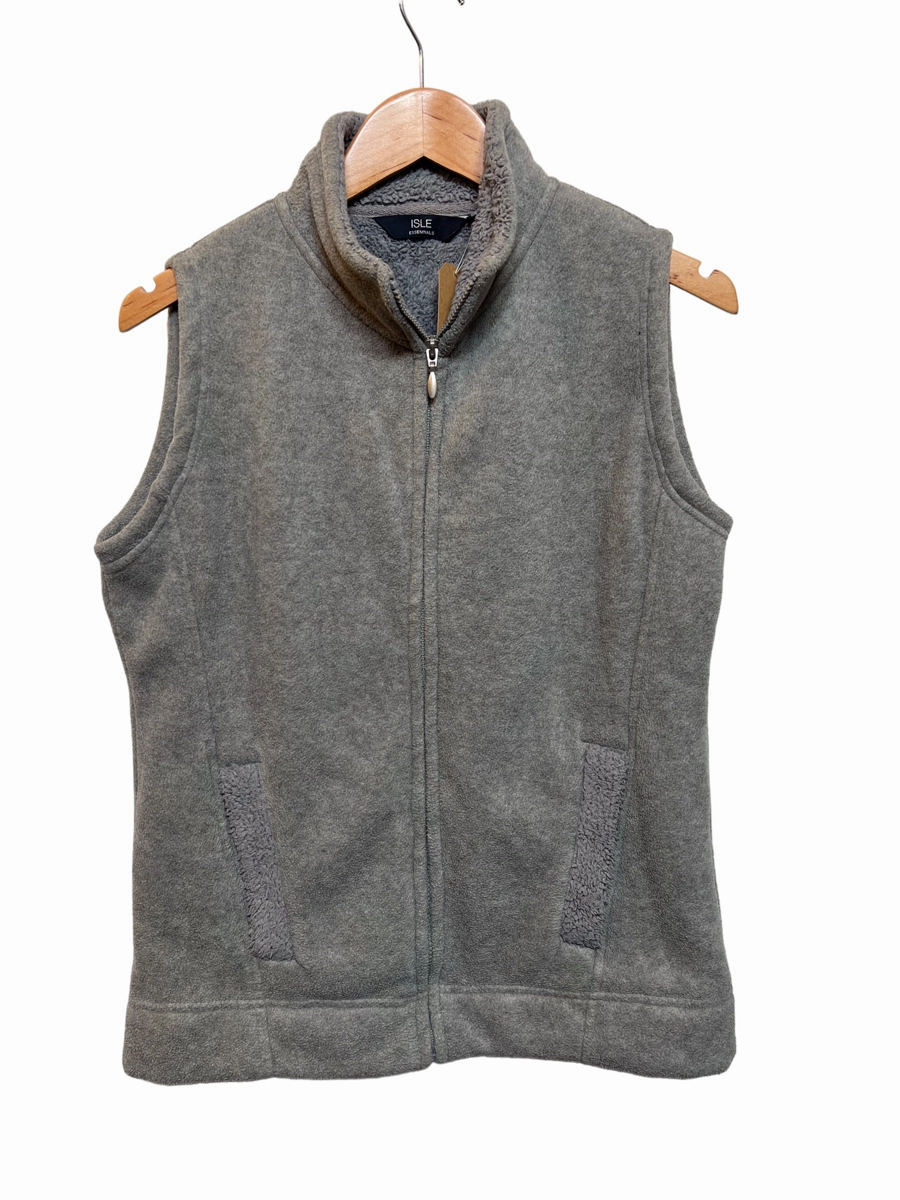 Women??s Grey Sleeveless Jacket (Size M) standard size Insulated Layer