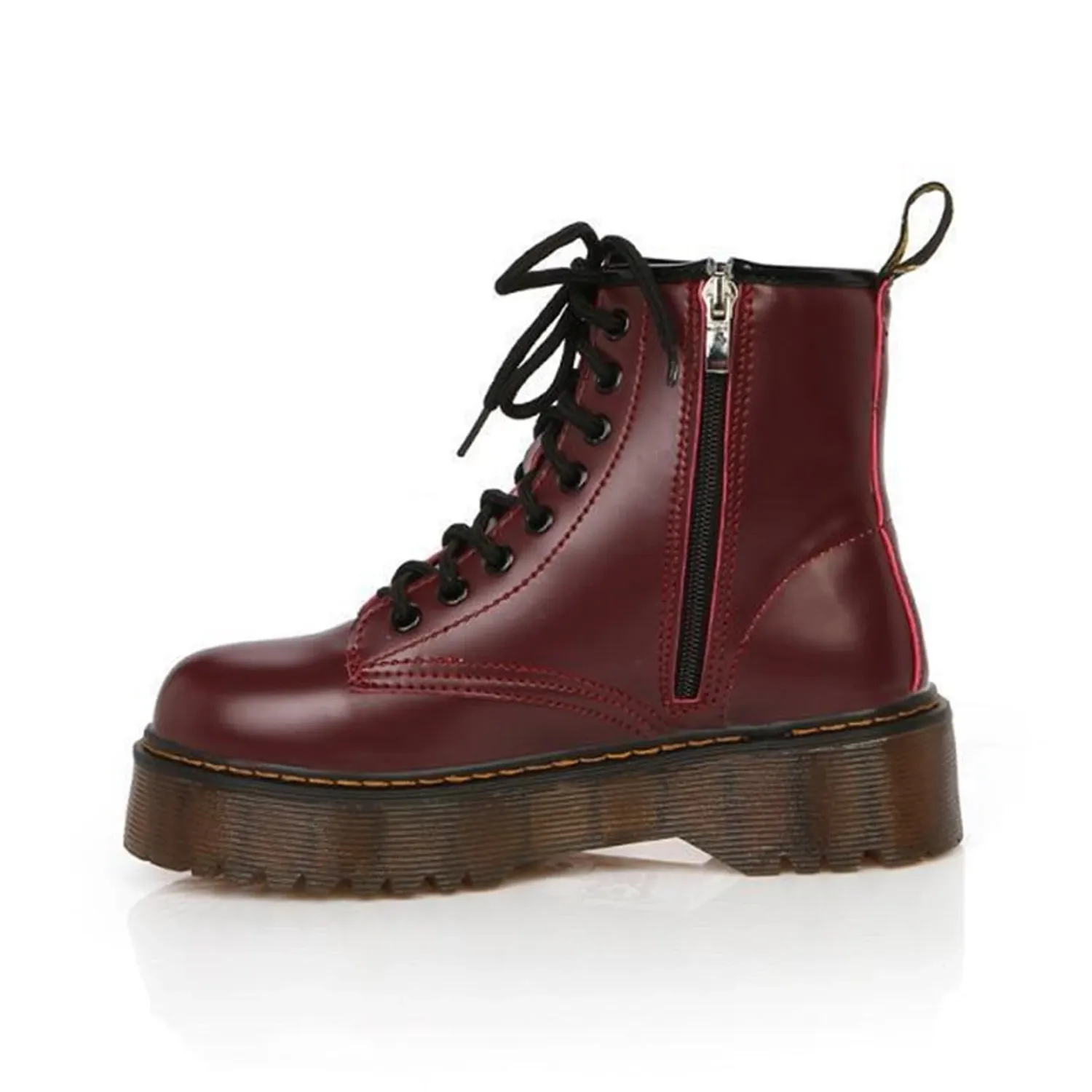 Women's Autumn/Winter Leather Lace Up Ankle Boots