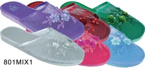 women's beaded mesh slipper size 5-10 (mix 1a) Case of 96