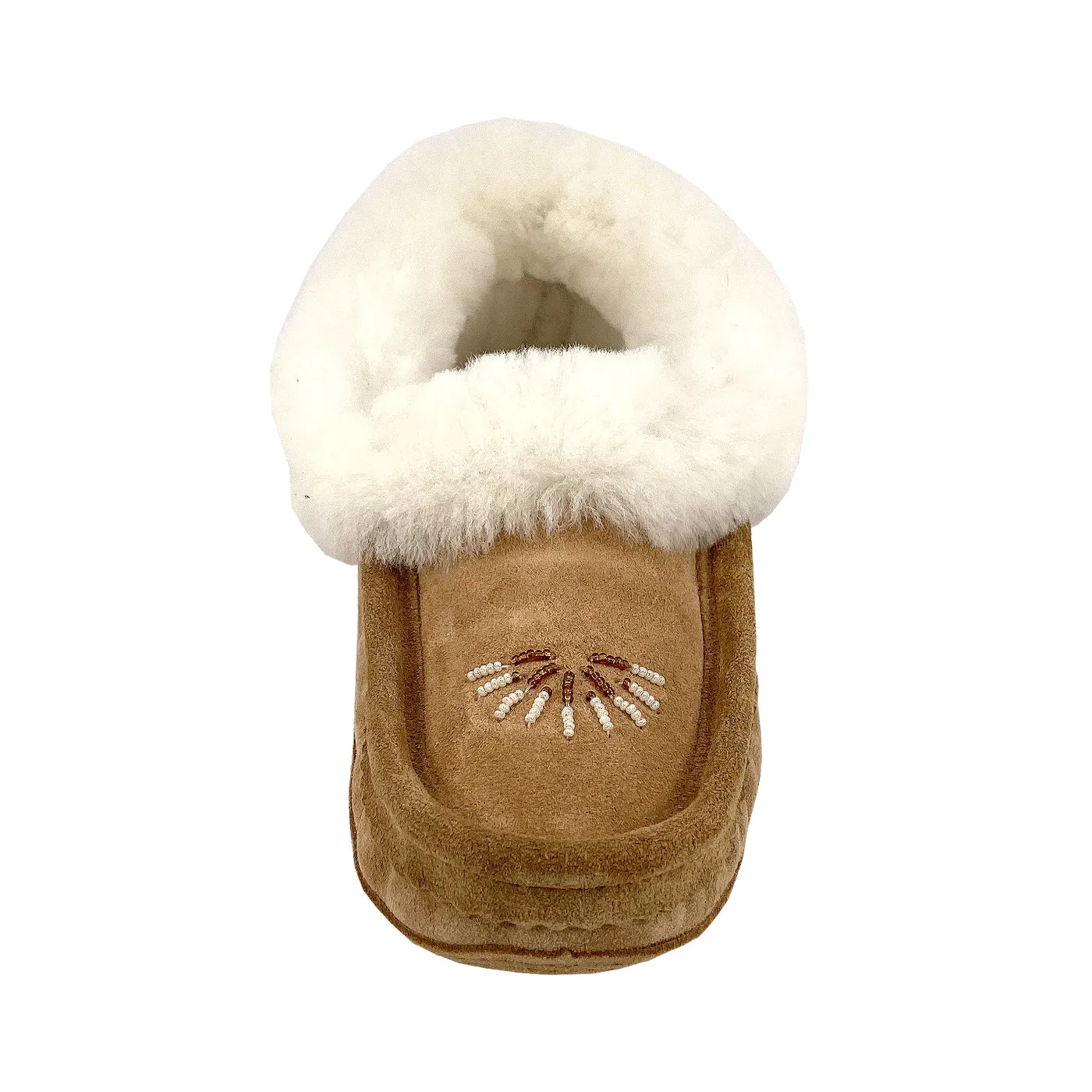 Women's Beaded Sheepskin Moccasins