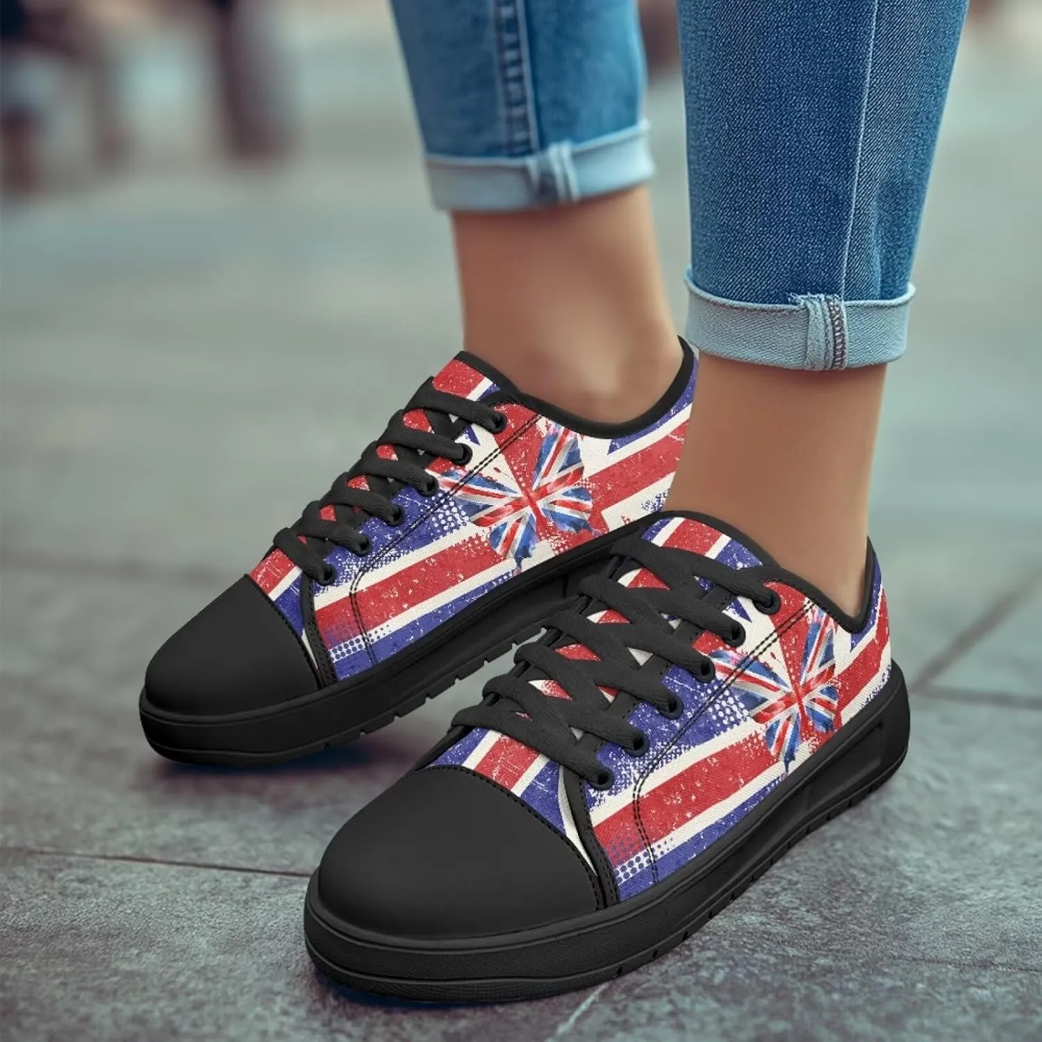 Women's Canvas Sneaker Stylish Comfortable Jogging Trendy Footwear Slip On Sneakers Casual Walking Shoes