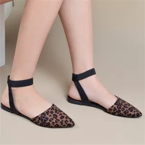 Women's closed toe ankle wrap ballet flats flat closed toe women sandals