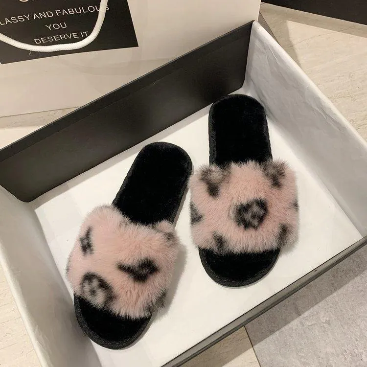 Women's Cotton Furry Indoor Slippers