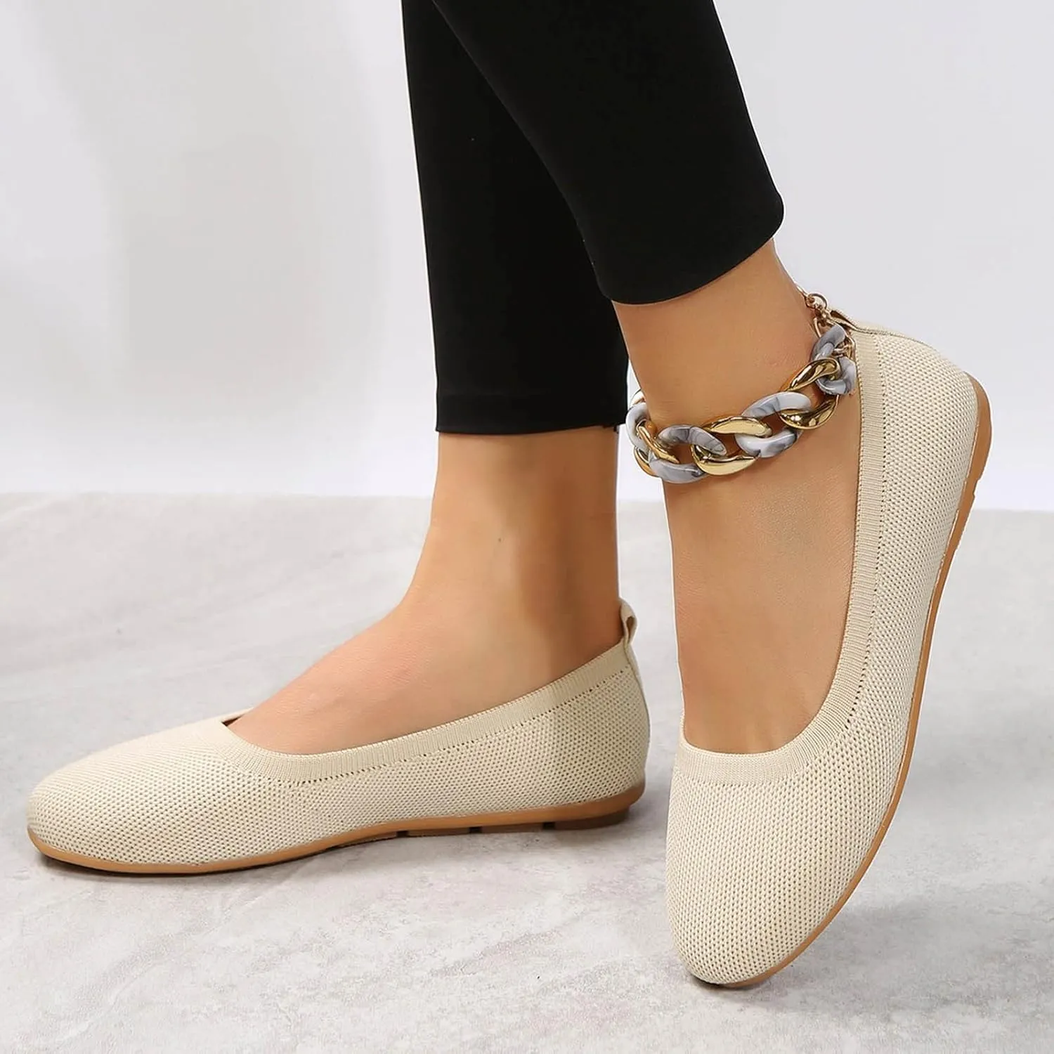 Womens Dressy Casual Walking Shoes Mesh Slip on Loafers Soft White Flats Women's Slip on Sneaker Shoe