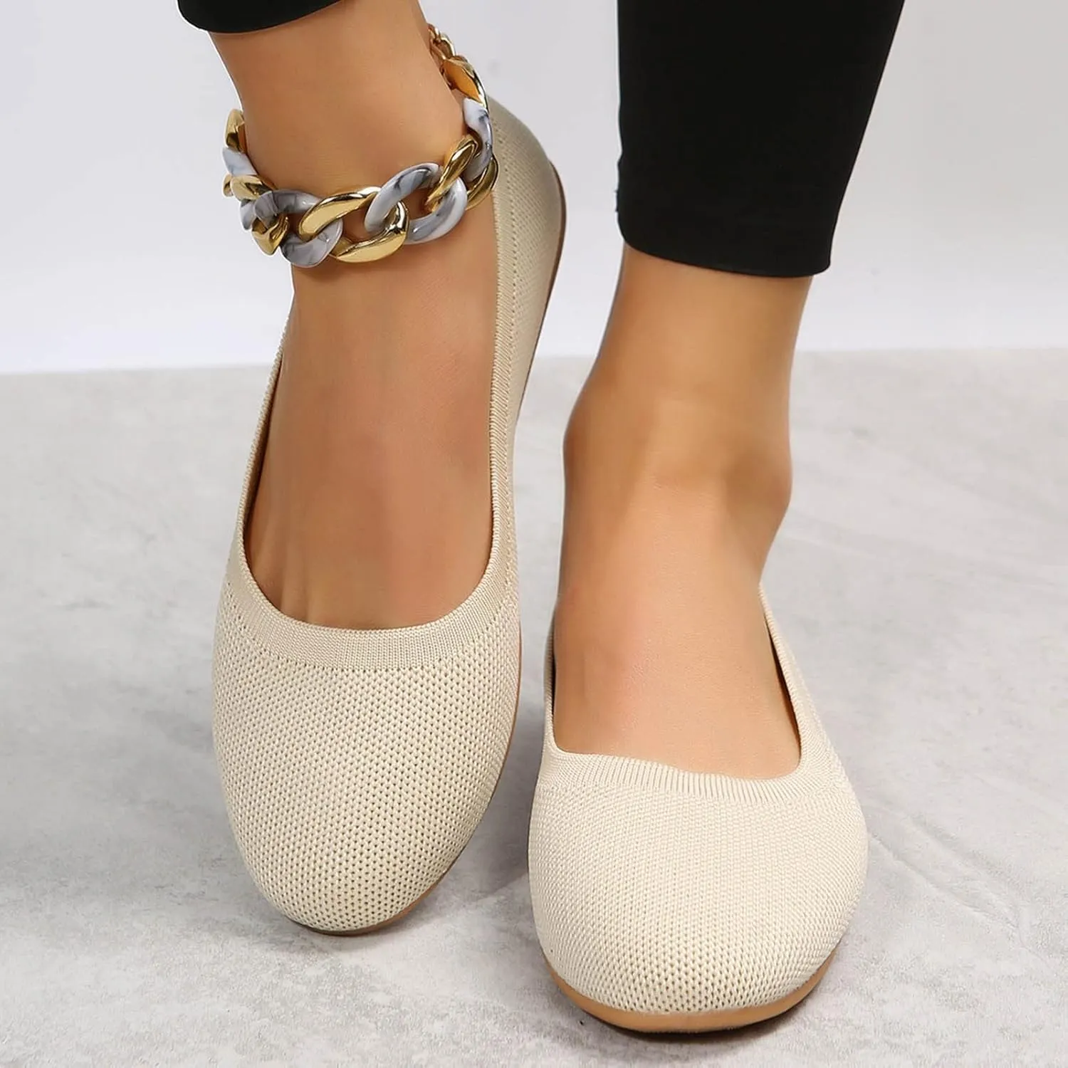 Womens Dressy Casual Walking Shoes Mesh Slip on Loafers Soft White Flats Women's Slip on Sneaker Shoe