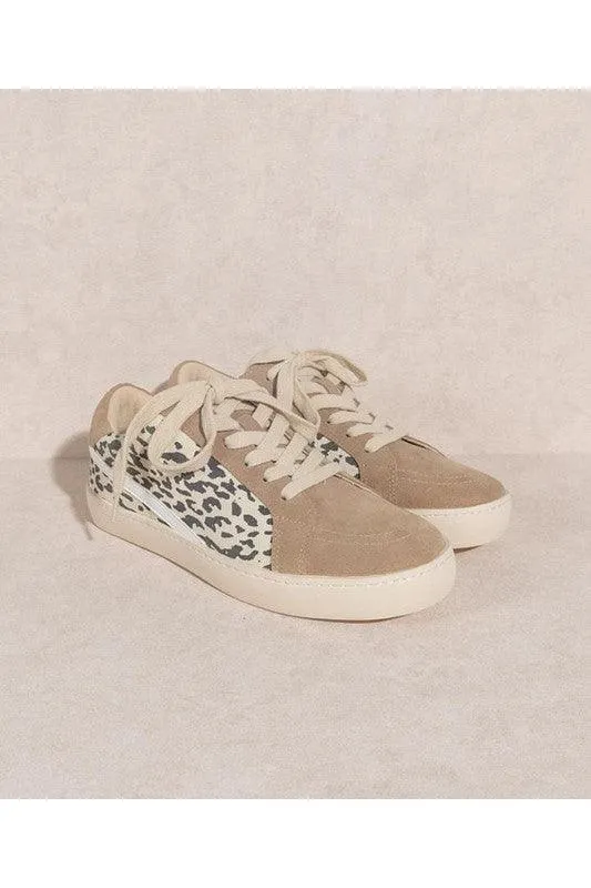 Womens Khaki Leopard Shoes