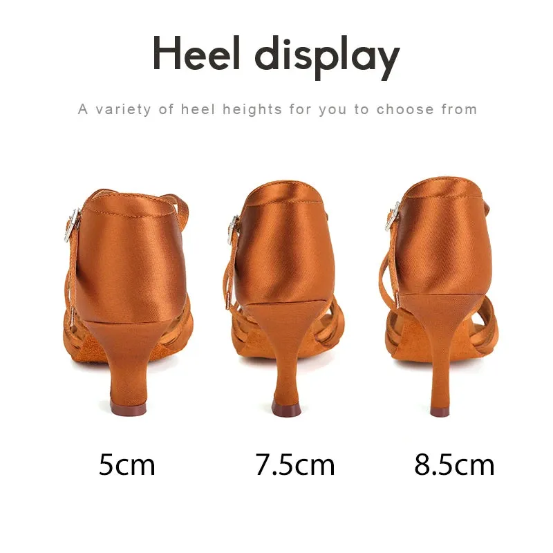 Women's Latin Dance Ballroom High Heel Sandals