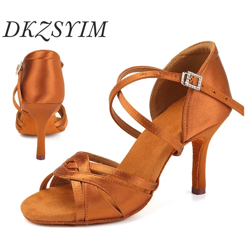 Women's Latin Dance Ballroom High Heel Sandals