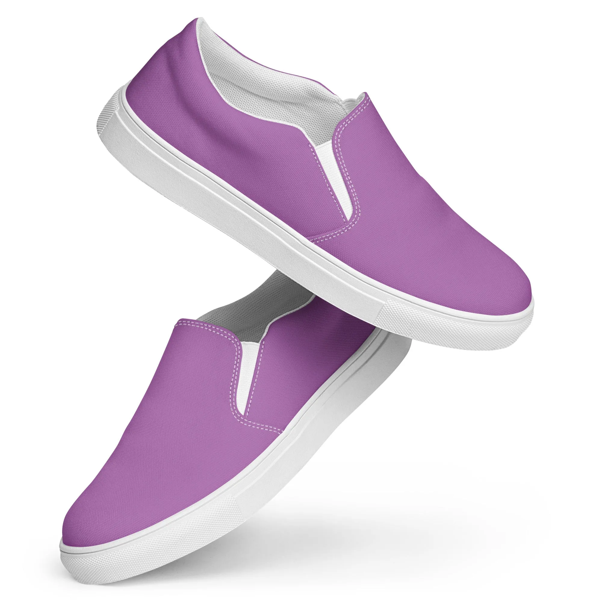 Women’s Lavender slip-on canvas shoes, summer shoes