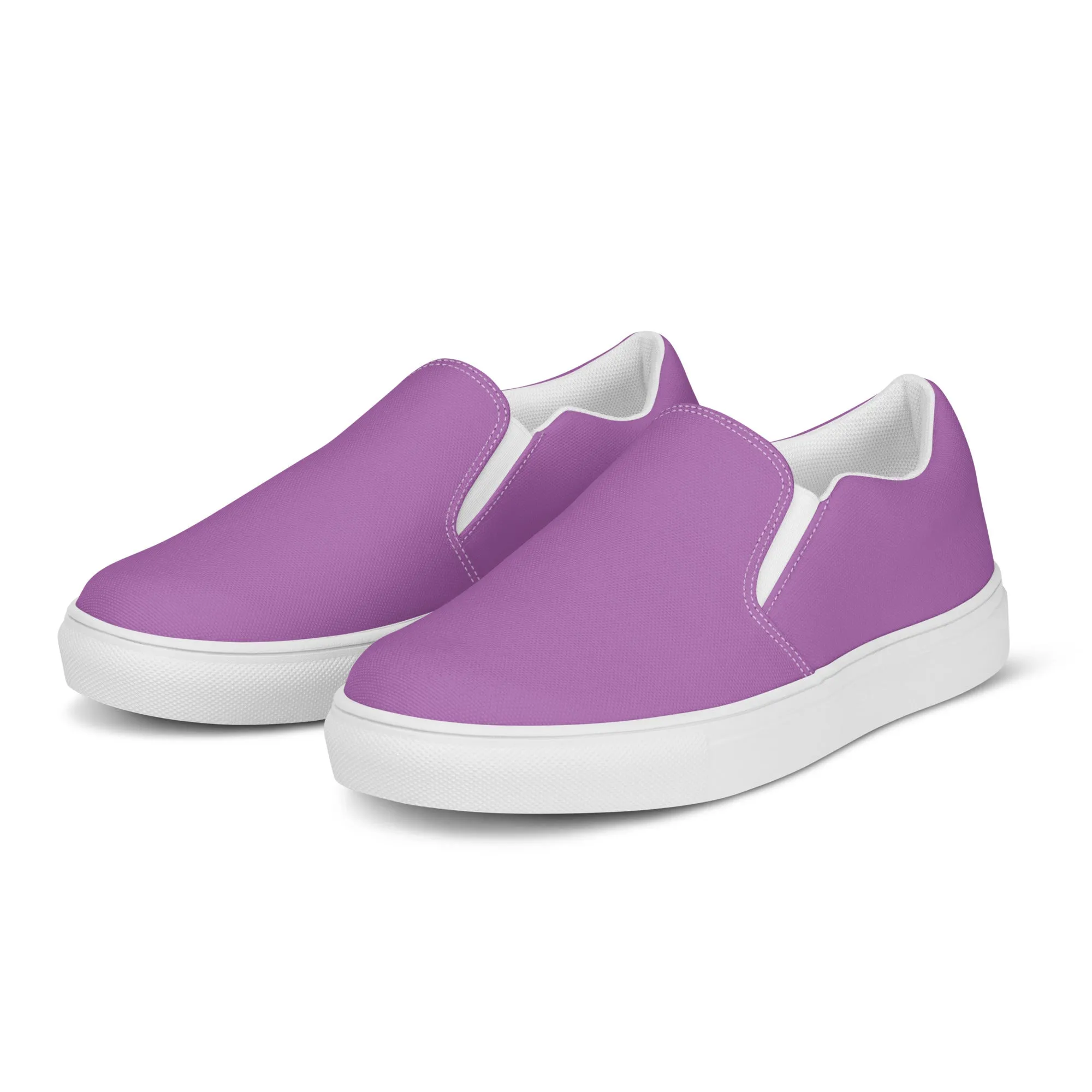 Women’s Lavender slip-on canvas shoes, summer shoes