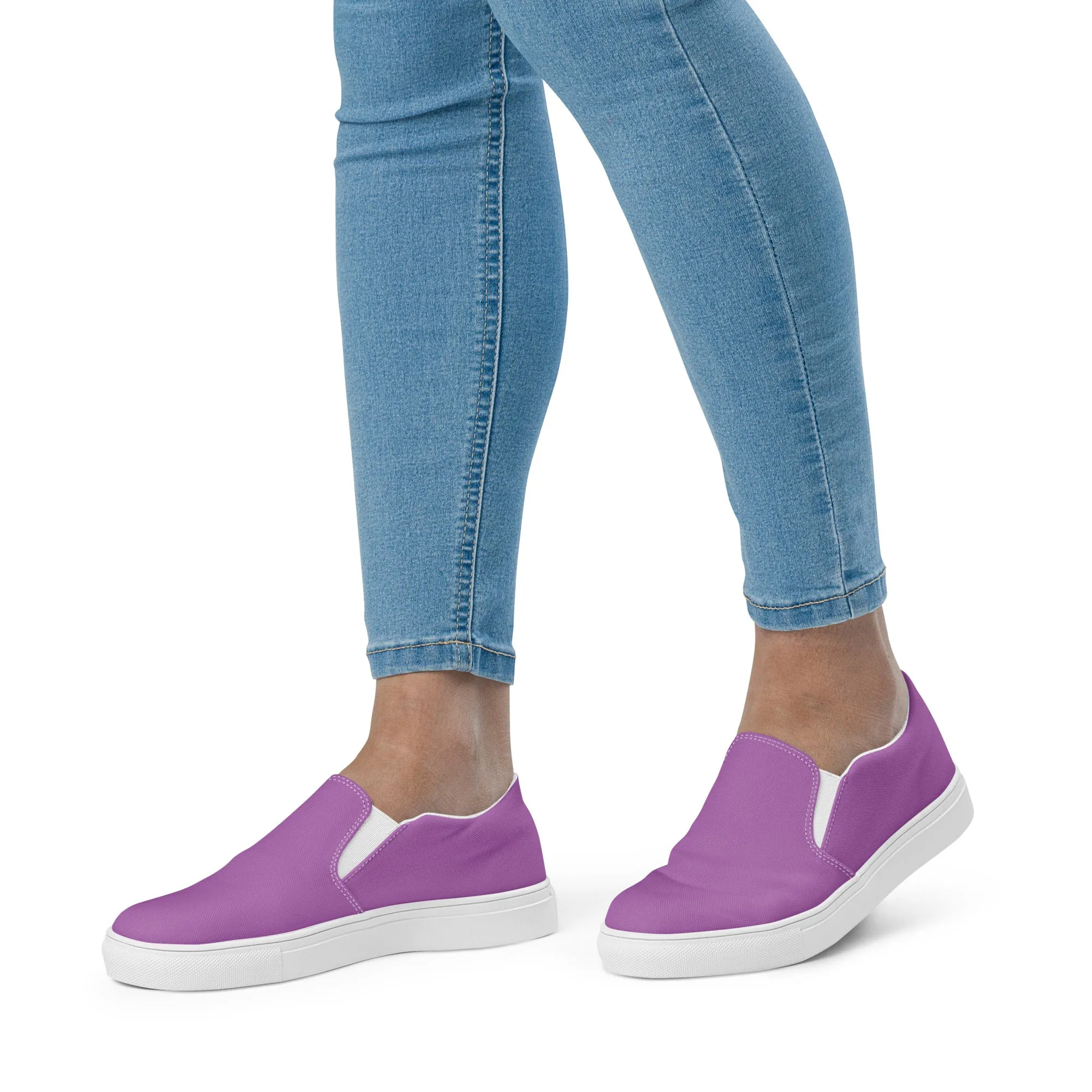 Women’s Lavender slip-on canvas shoes, summer shoes