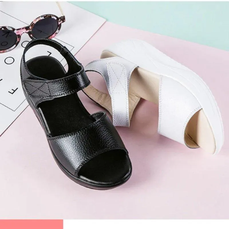 Women's Orthopedic Platform Sandals -Rocker Bottom Shoe