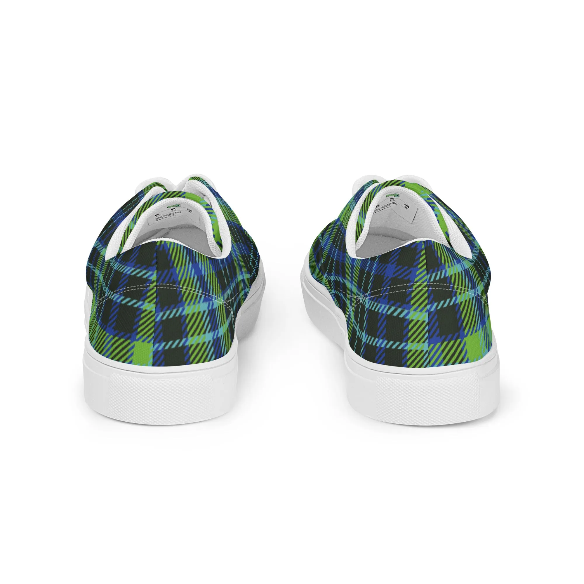 Women’s Plaid lace-up canvas shoes