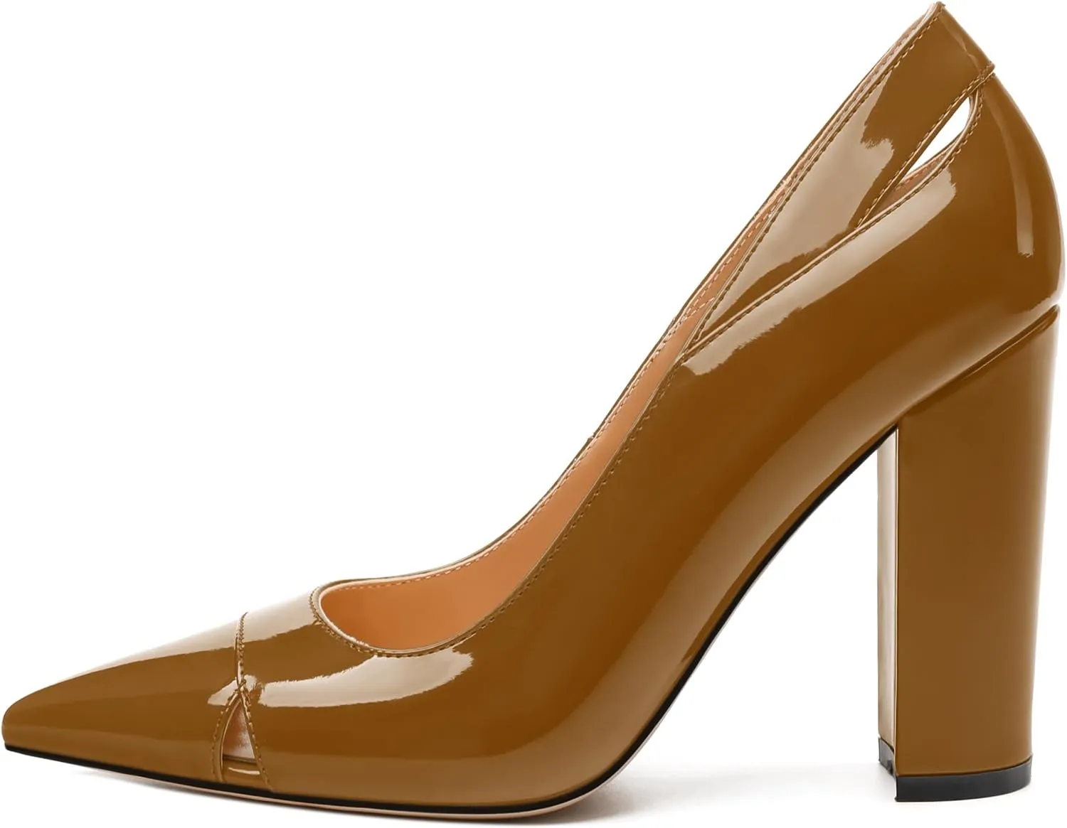 Women's Pumps, Pointed Toe High Heels Shoes for Women, Fashion Classic Pointed Toe High Chunky Heel Dress Pump Shoes
