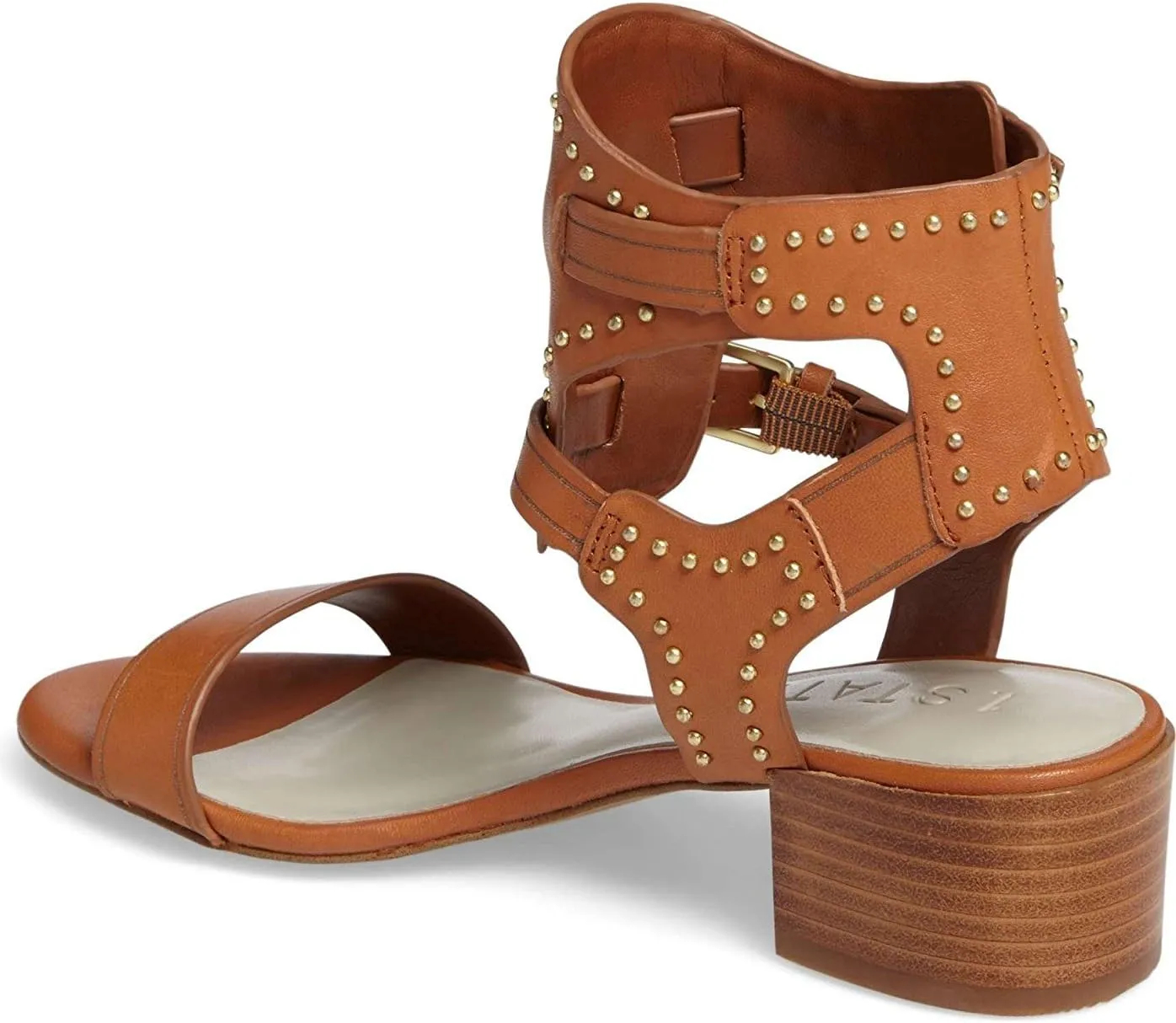 Women's Rylen Studded Leather Sandals Tan
