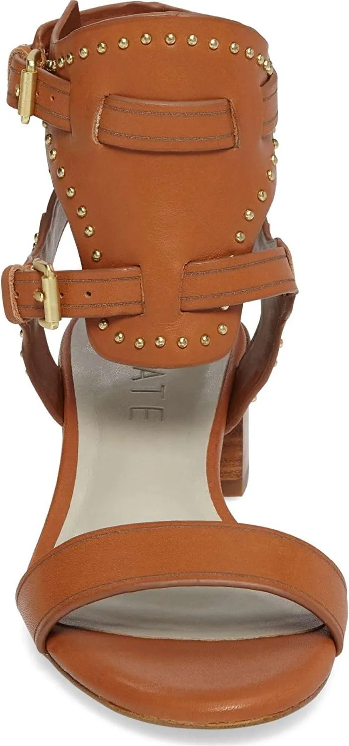 Women's Rylen Studded Leather Sandals Tan