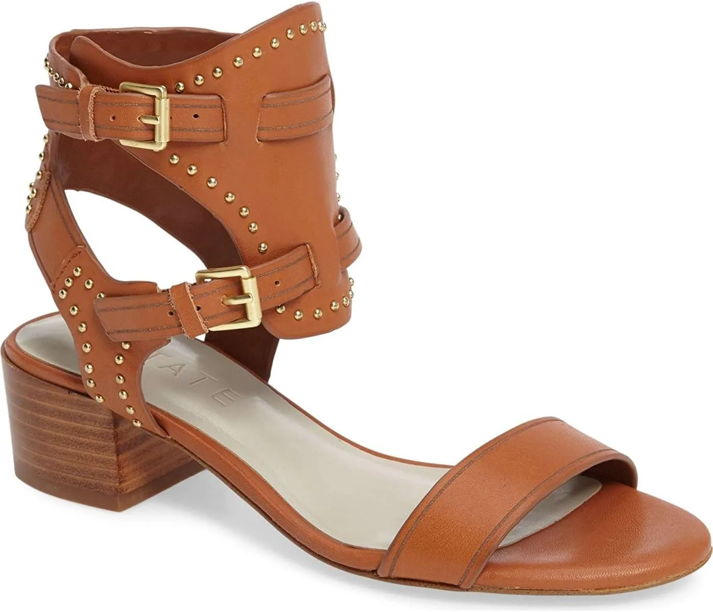 Women's Rylen Studded Leather Sandals Tan