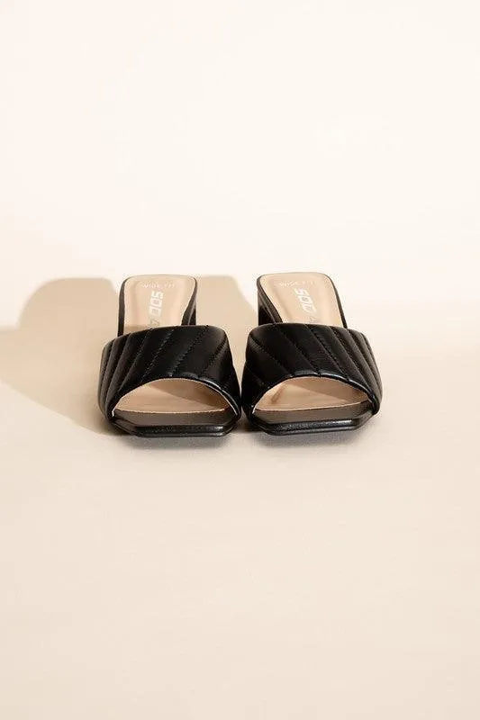 Womens Shoes Style No. W-Nina Slide Mule Heels