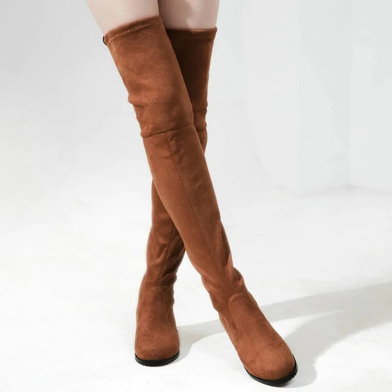 Women's Slim Fit Drawstring Over The Knee High Boots