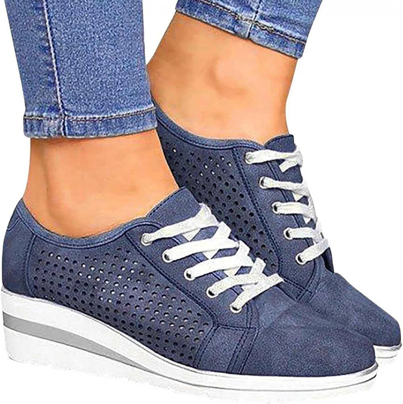 Womens Sneakers,Women Trail Running Lightweight Mesh Tennis Lace Up Fashion Athletic Walking Shoes