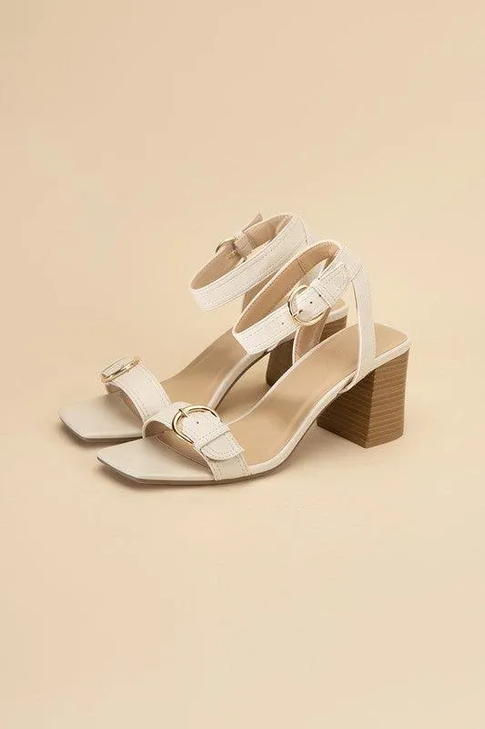 Womens Treaty S Buckle Sandal Heels