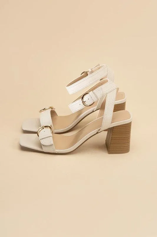 Womens Treaty S Buckle Sandal Heels