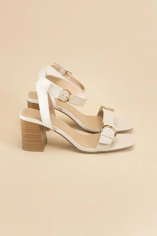 Womens Treaty S Buckle Sandal Heels