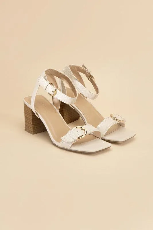 Womens Treaty S Buckle Sandal Heels