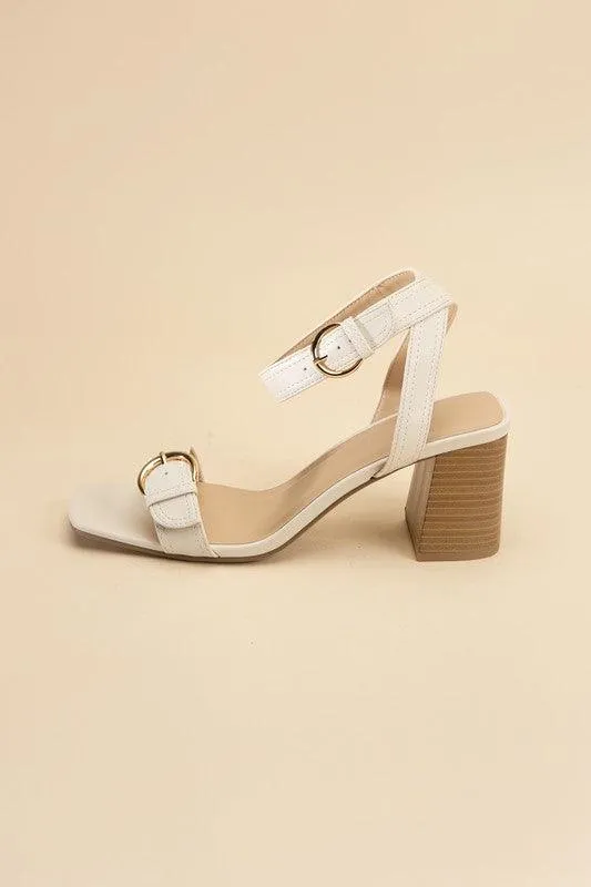 Womens Treaty S Buckle Sandal Heels