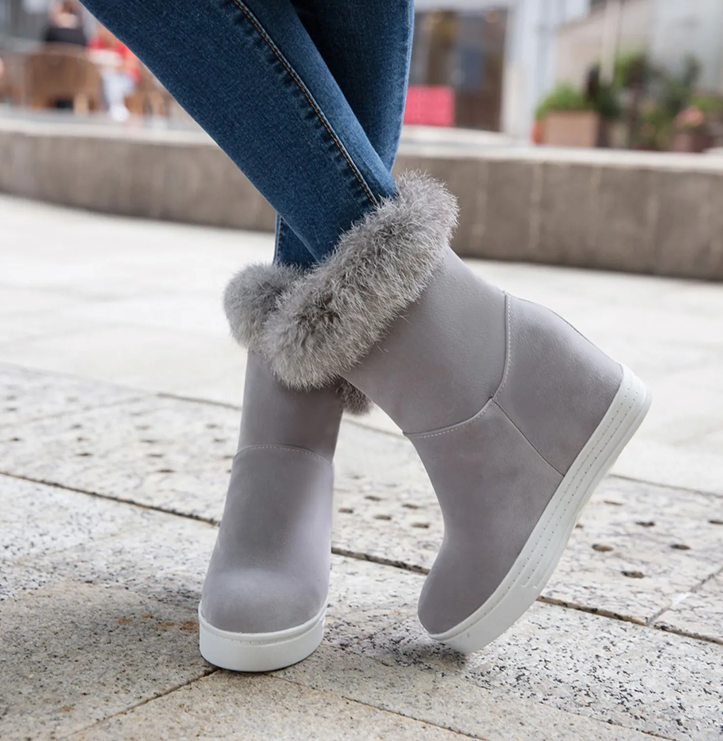 Women's Winter Fur Ankle Boots
