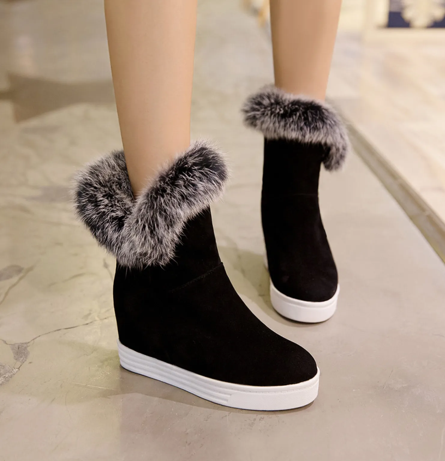 Women's Winter Fur Ankle Boots