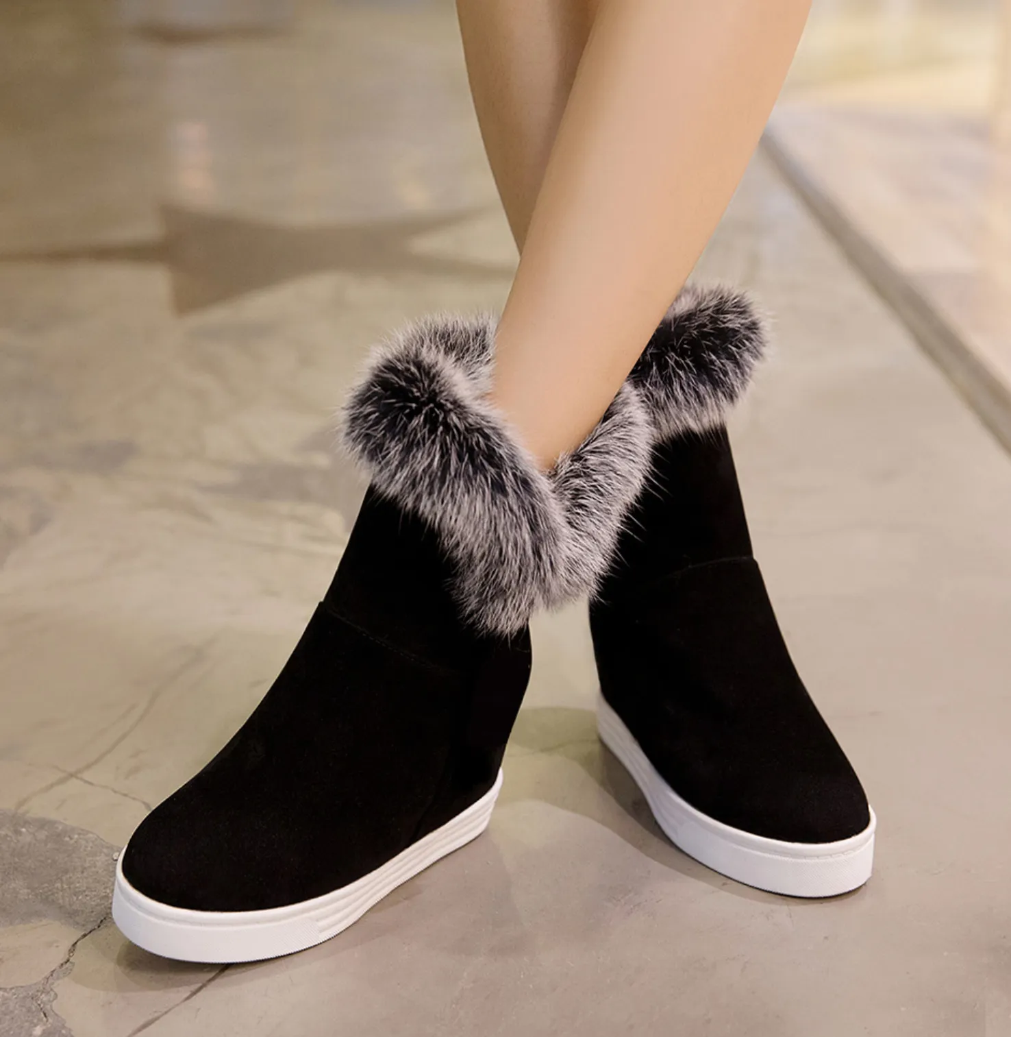 Women's Winter Fur Ankle Boots