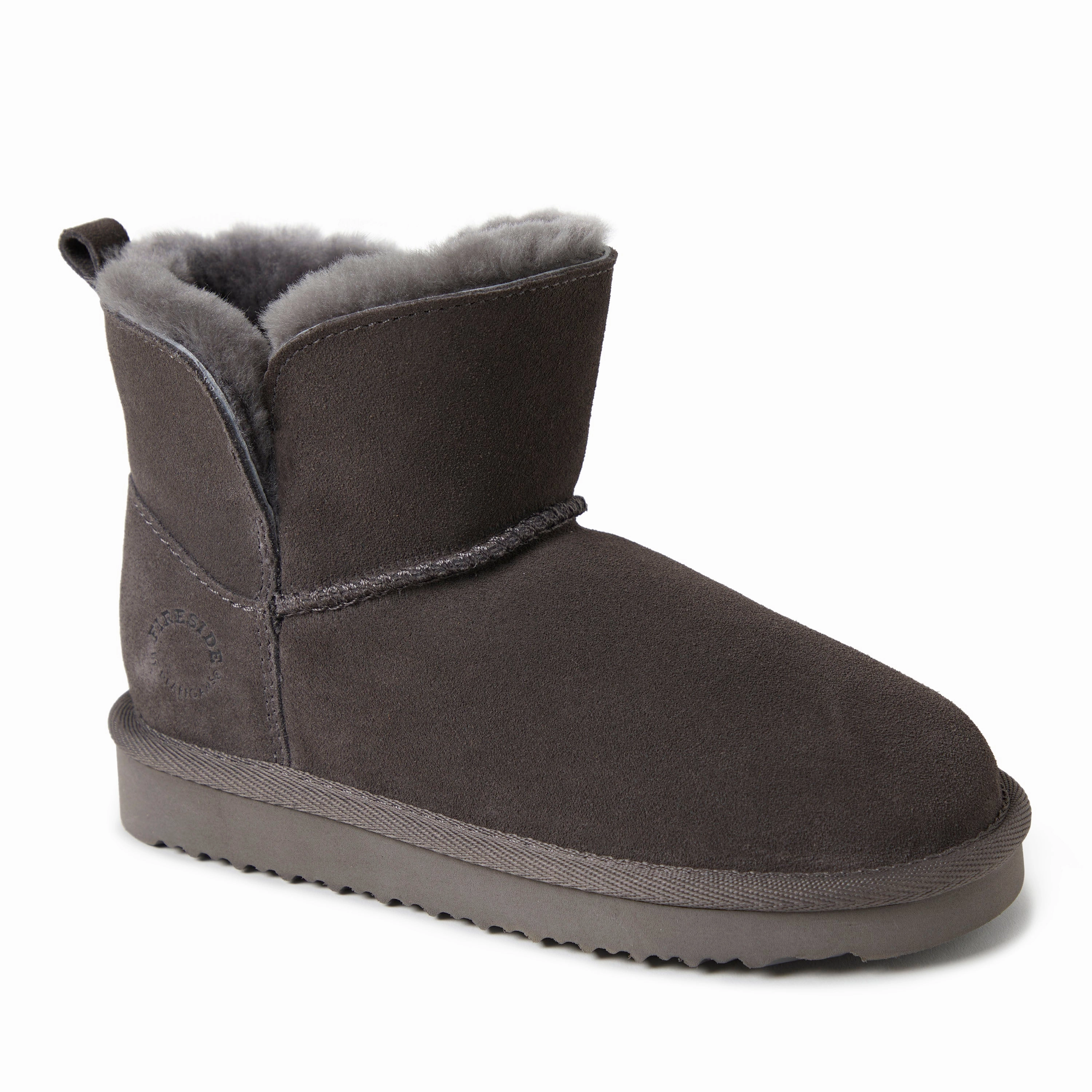 Quick Movement Fireside By Dearfoams Kid's Bunbury Genuine Shearling Boot