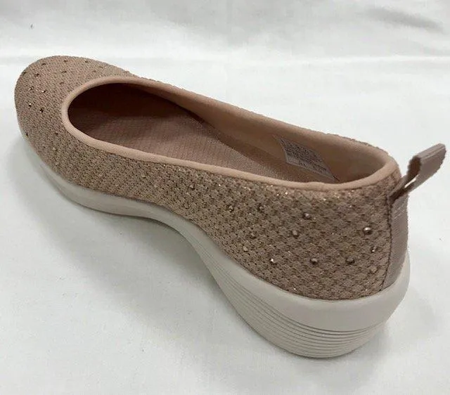 Skechers scarpa ballerina da donna Arya Sweet Glitz 104005 ROS rosa antico anti - slip - design shoes Foam Pod Suspension