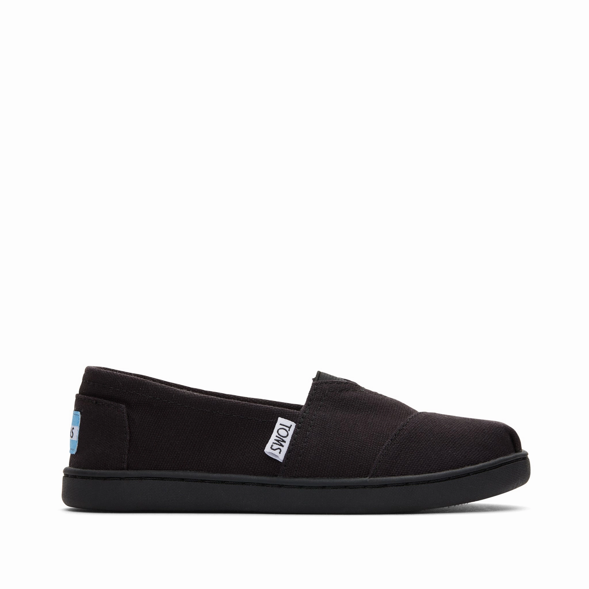 Supportive grip Youth Alpargata Black Canvas Kids Shoe