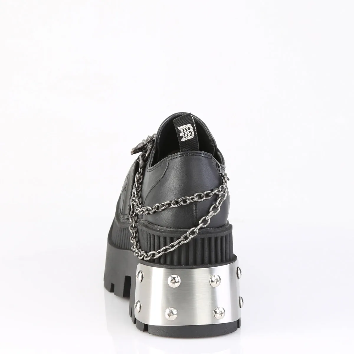 WRATH-42 DemoniaCult Black Vegan Leather Sexy Women's Heels & Platform Shoes (Alternative Footwear)