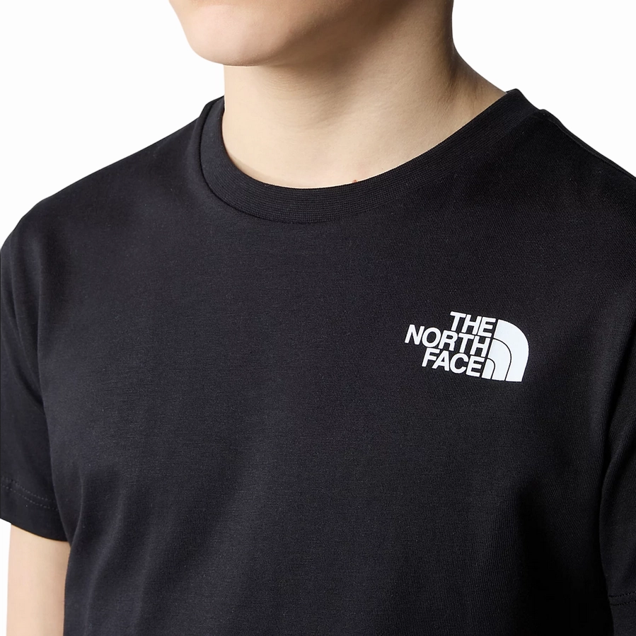 The North Face maglietta manica corta da ragazzo Redbox NF0A87T5JK3 nero Stylish and Cozy Stretchable