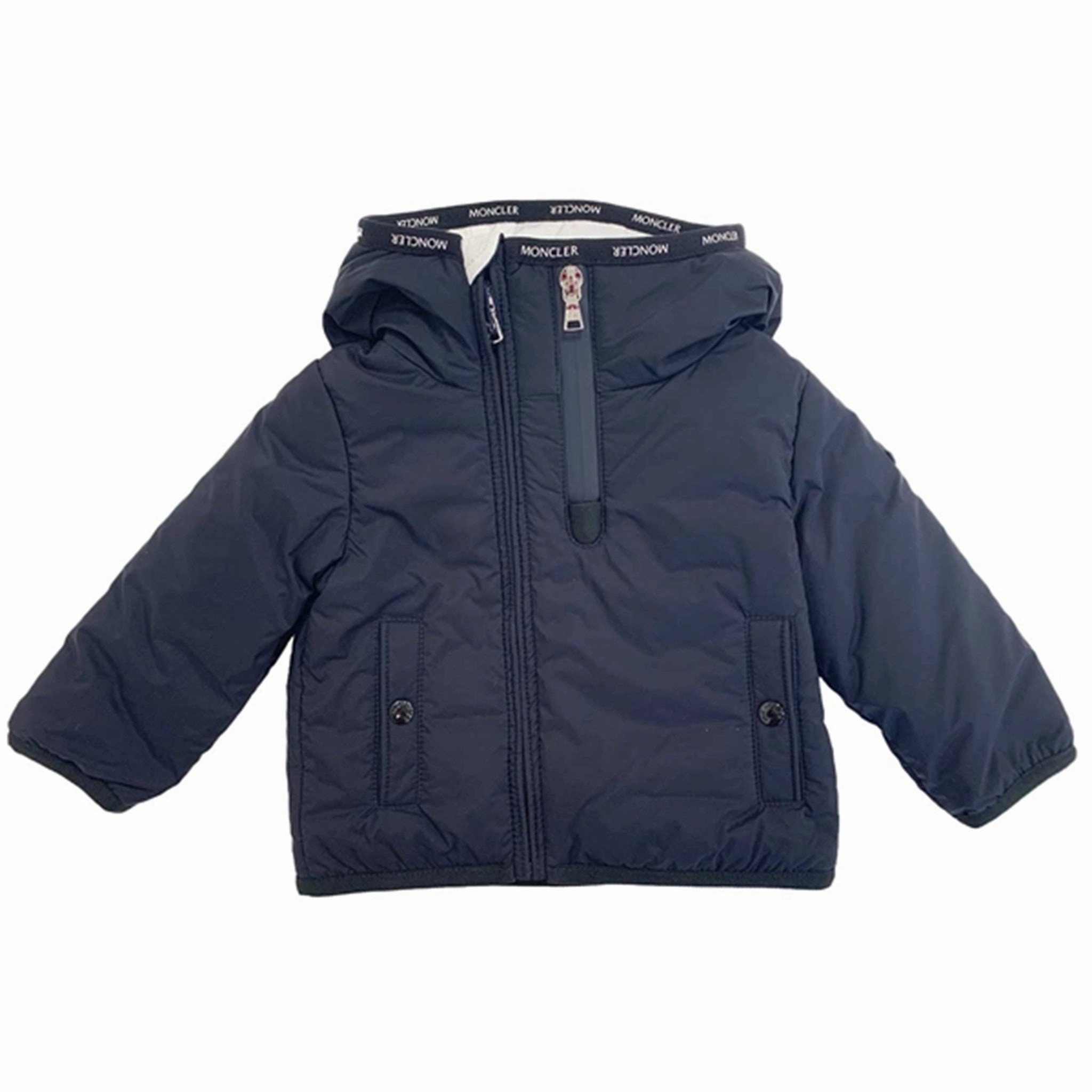 Moncler Conez Giubbotto Jacket Navy Anti Static Inner Layer