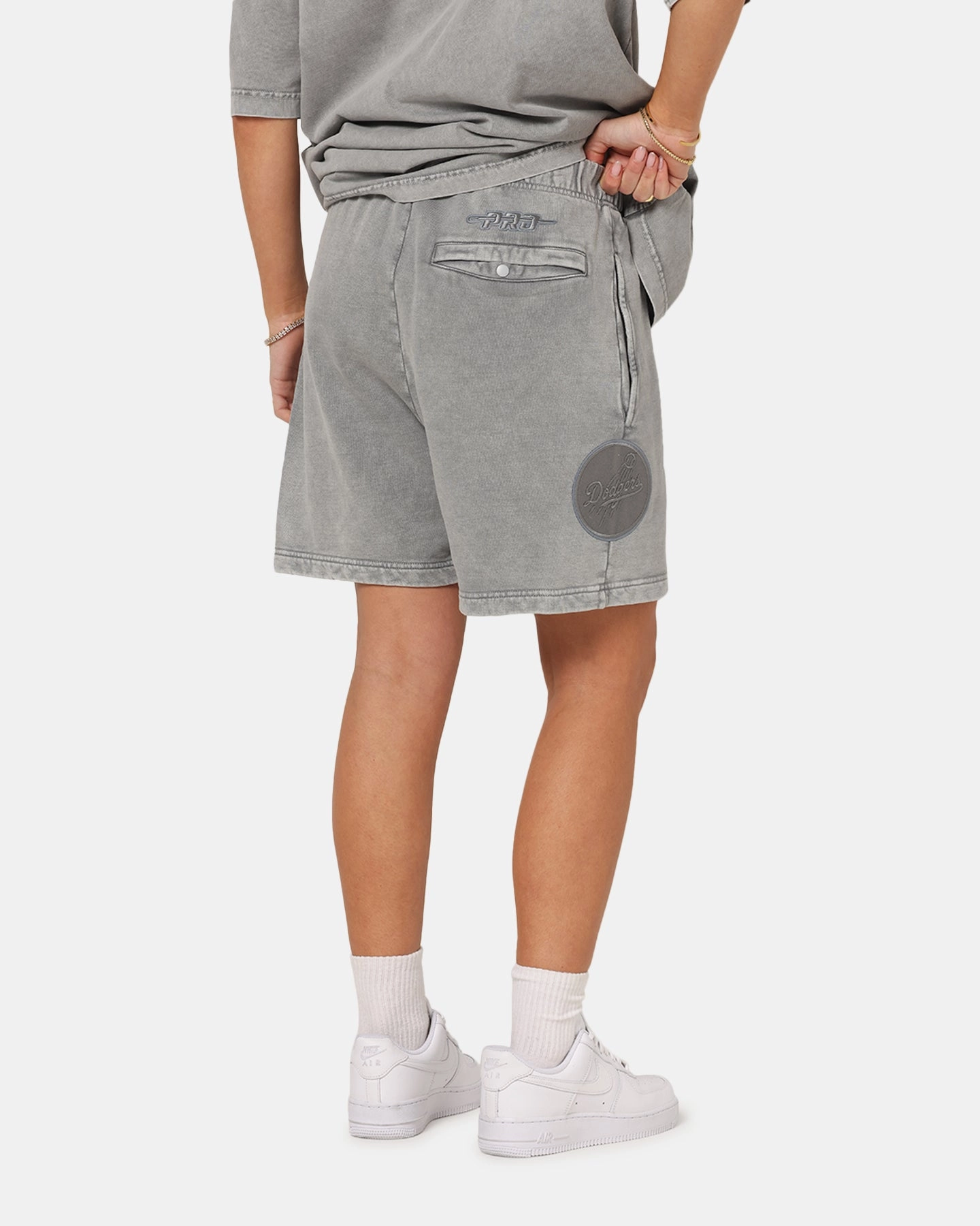 Versatile Design Pro Standard Los Angeles Dodgers Washed Classic Shorts Washed Grey