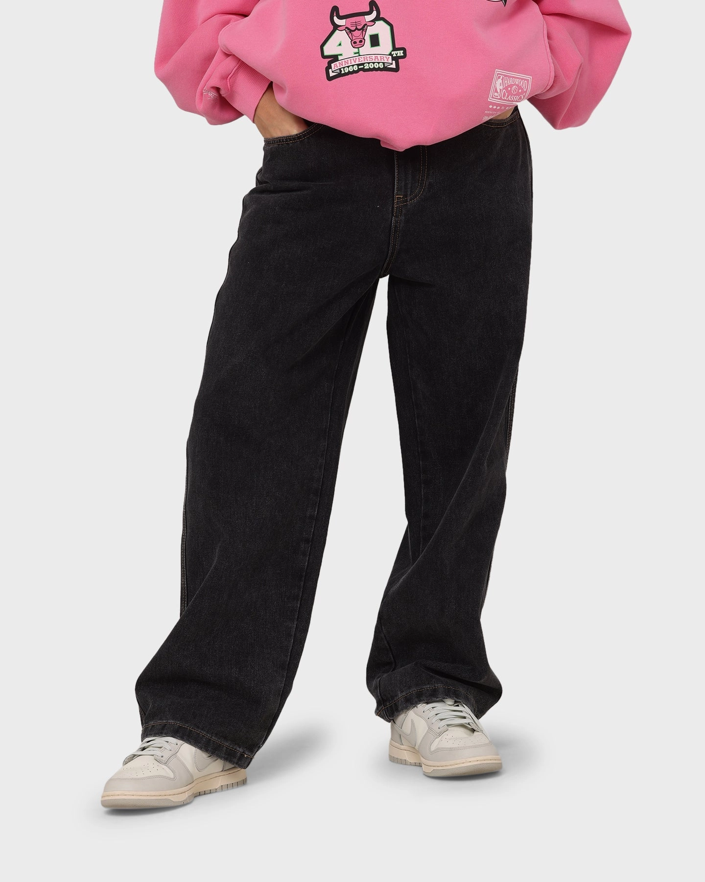 X-Large Bull Denim 91 Pants Washed Black Perfect Fit