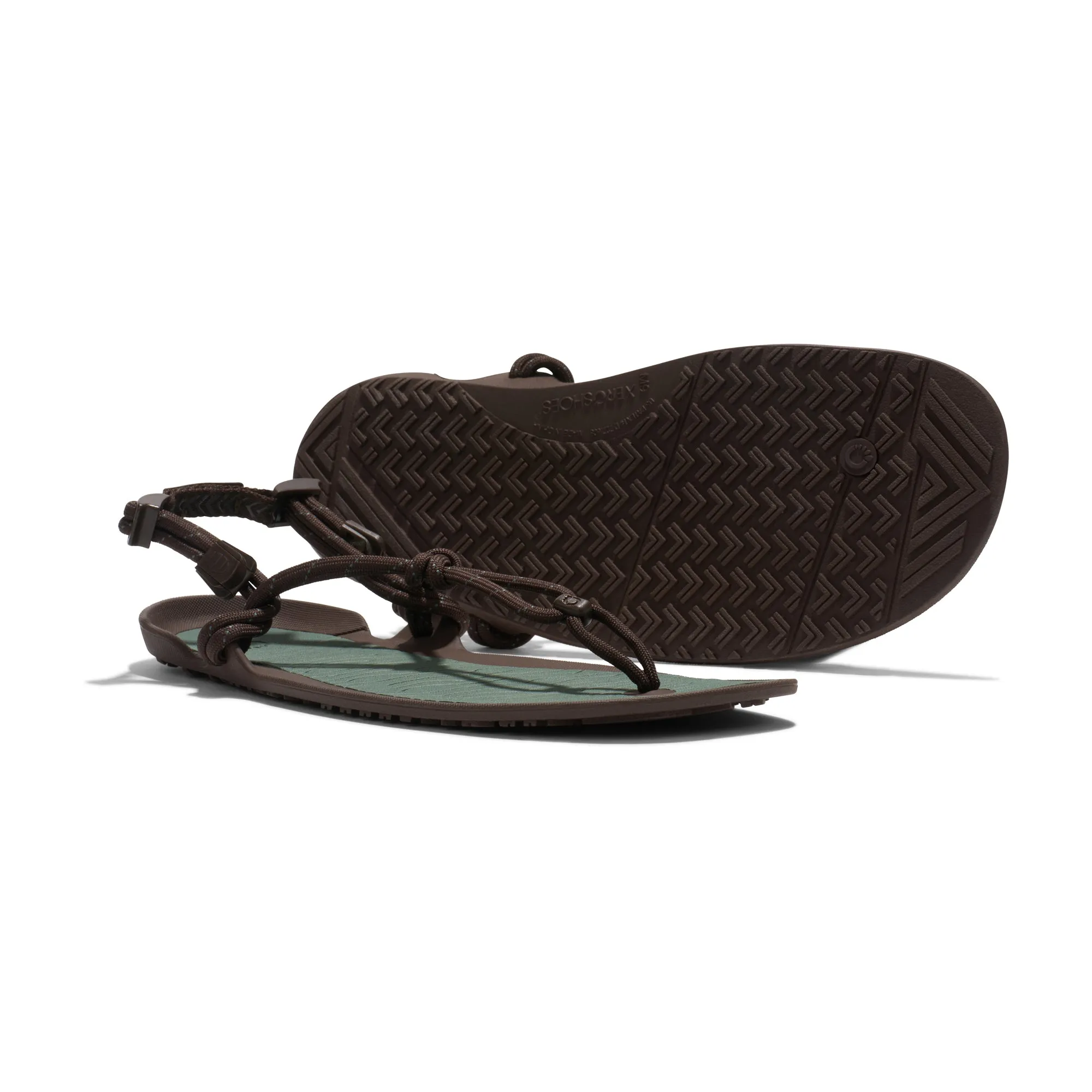 Xero Sandals - Aqua Cloud - Java Brown/Dark Forest - Men's