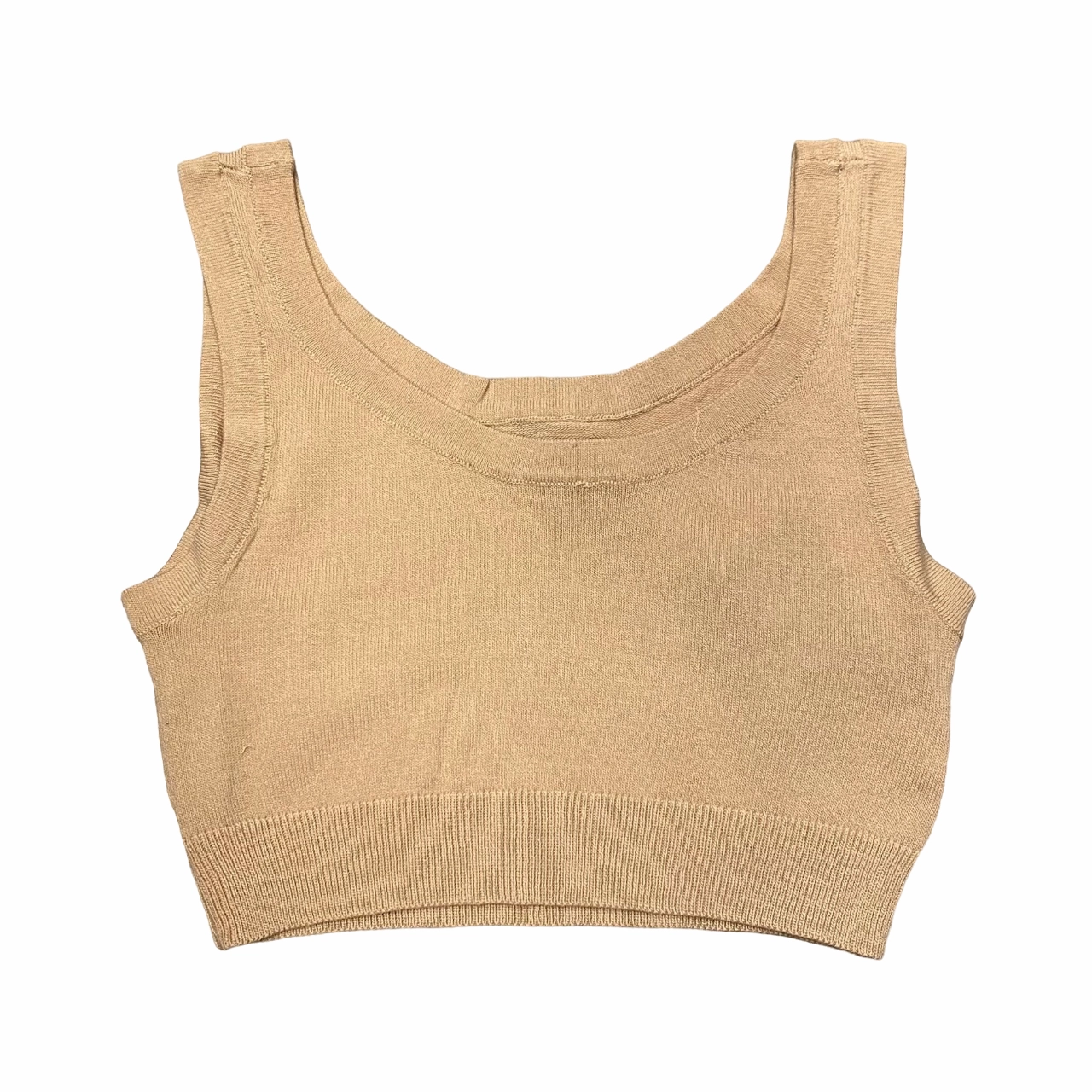 XT Studio canotta top da donna in cotone. Colore sabbia High Stretch Material