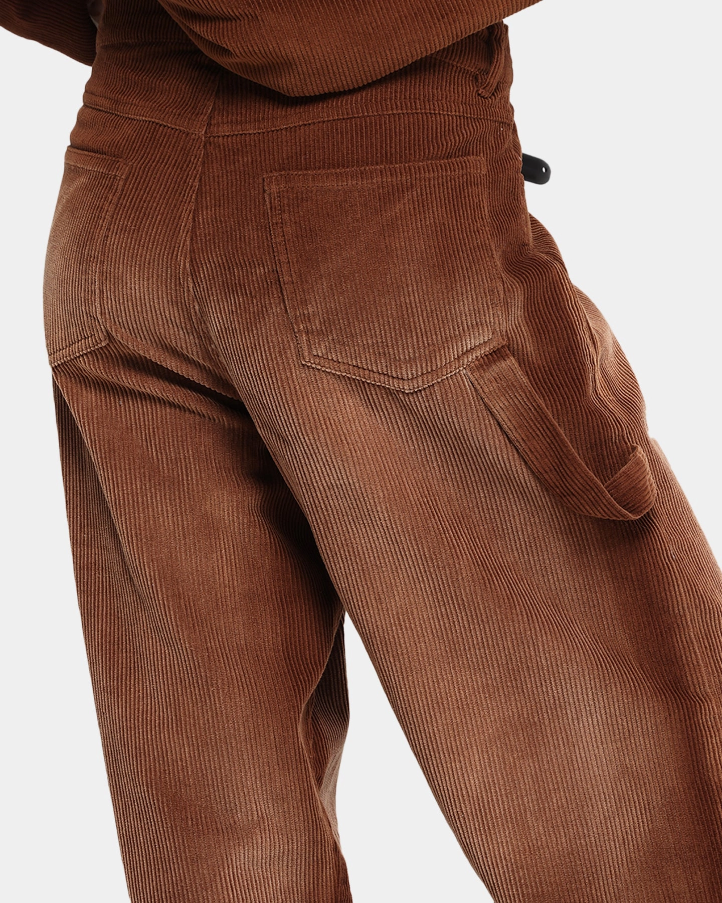 Basic Utility Simple Style XXIII Corduroy Wash Pants Brown